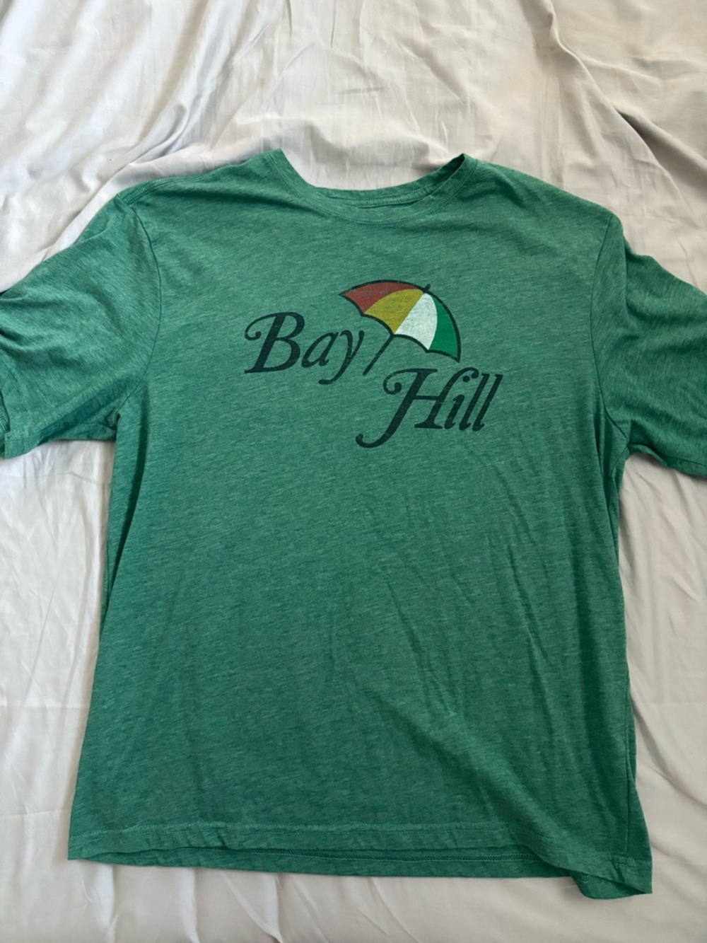 ARNOLD PALMER Bay Hill Men's Green Short Sleeve Graphic Golf Tee